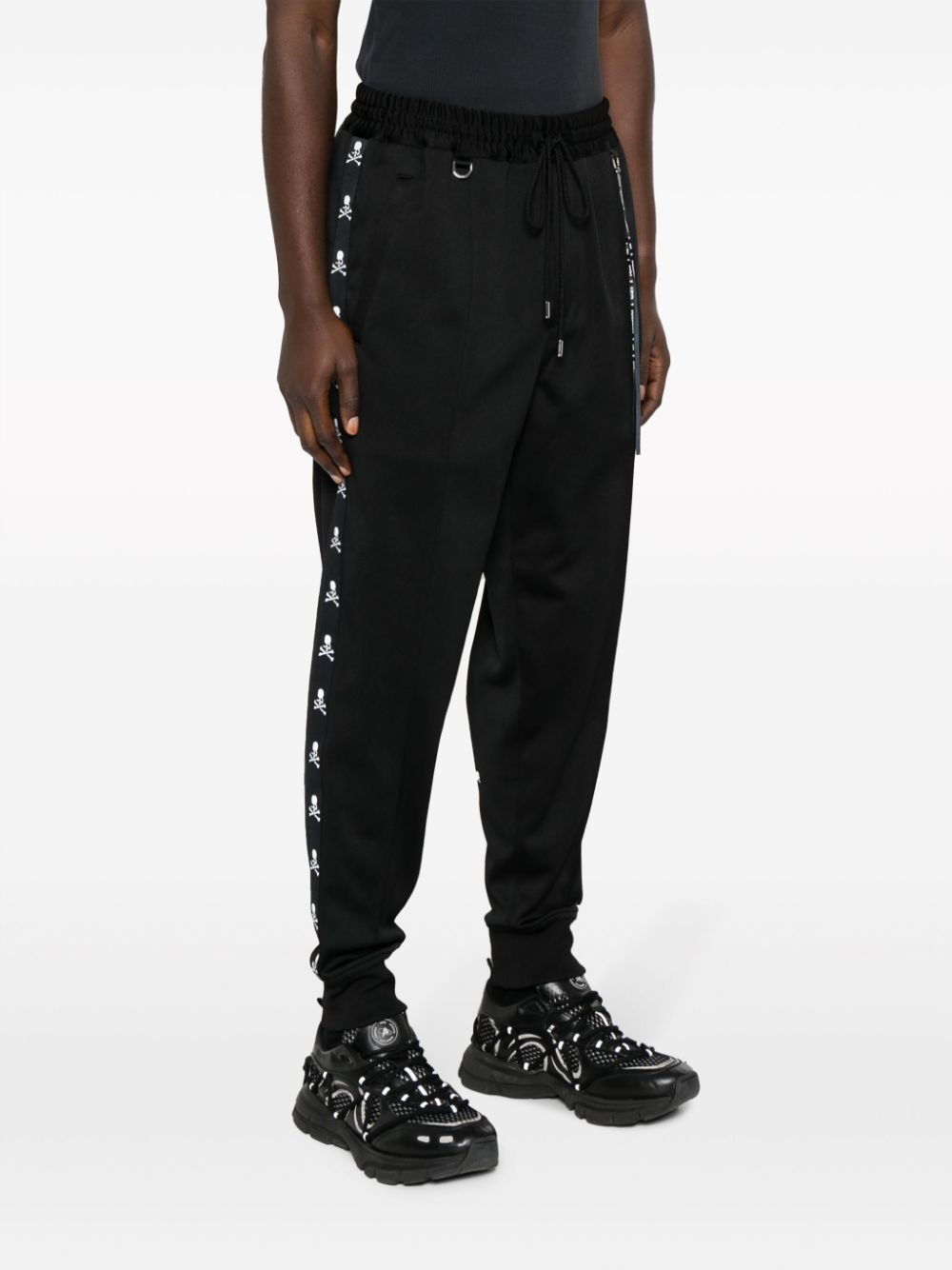 skull-tape tapered track pants - 3