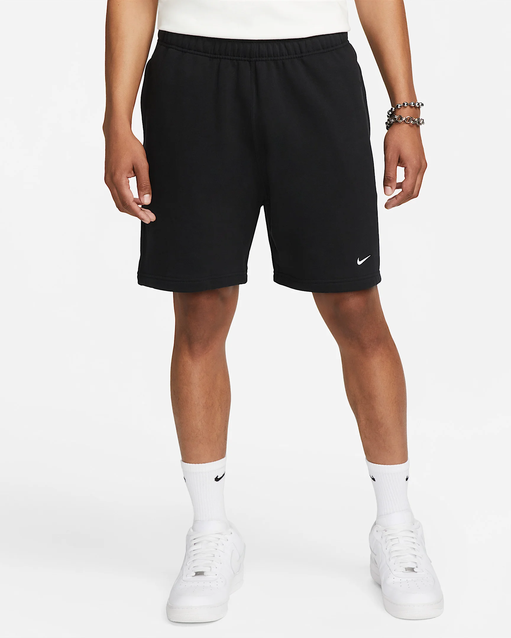 logo-print track shorts - 1