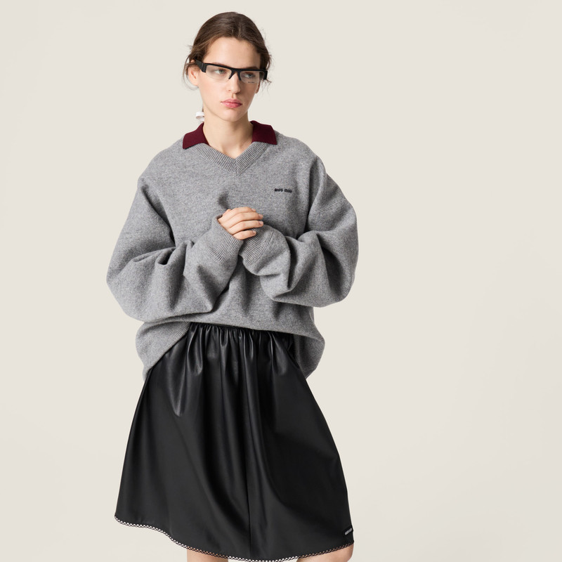 Nappa leather skirt 5
