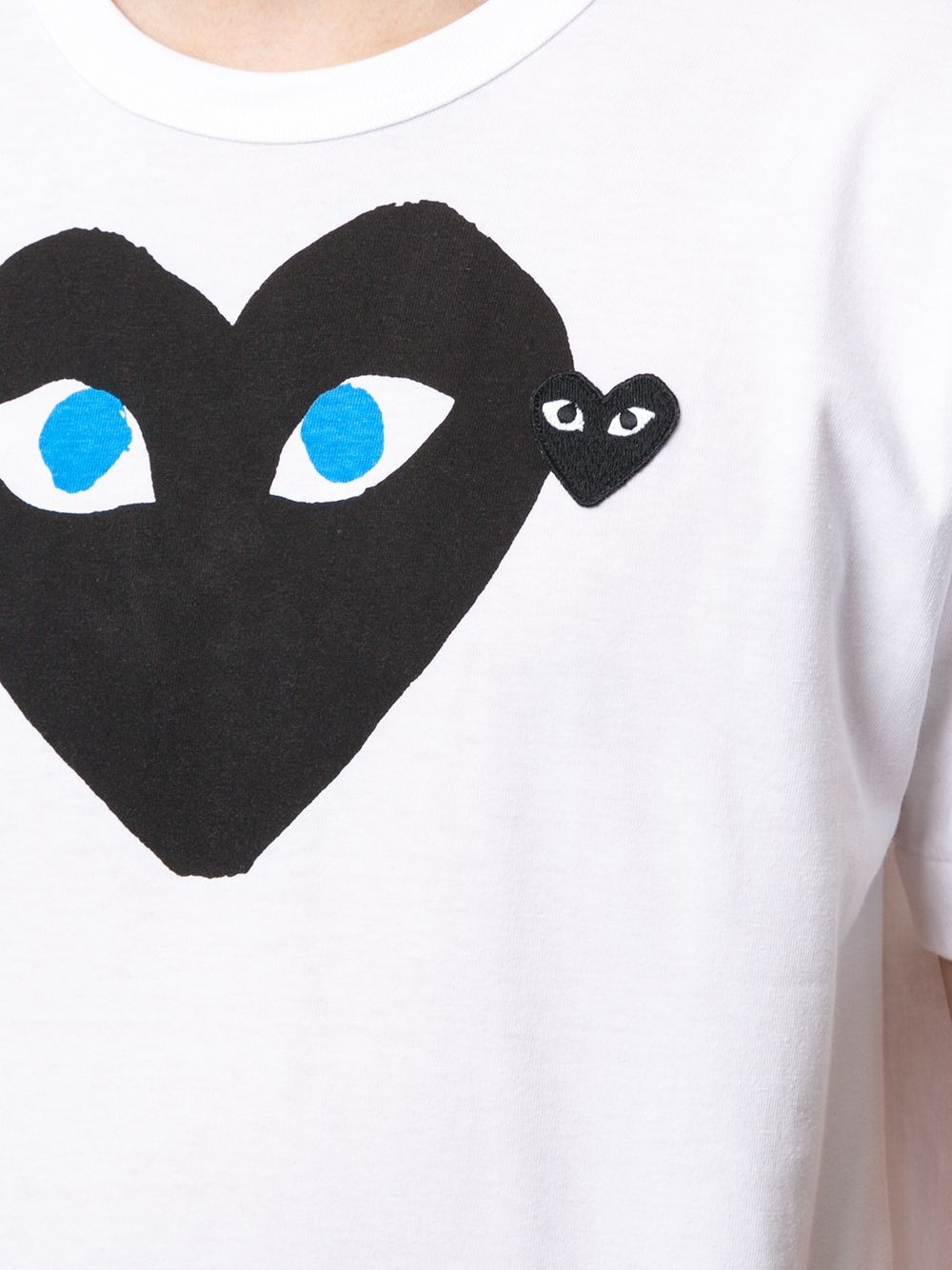 heart-print crew-neck T-shirt - 5