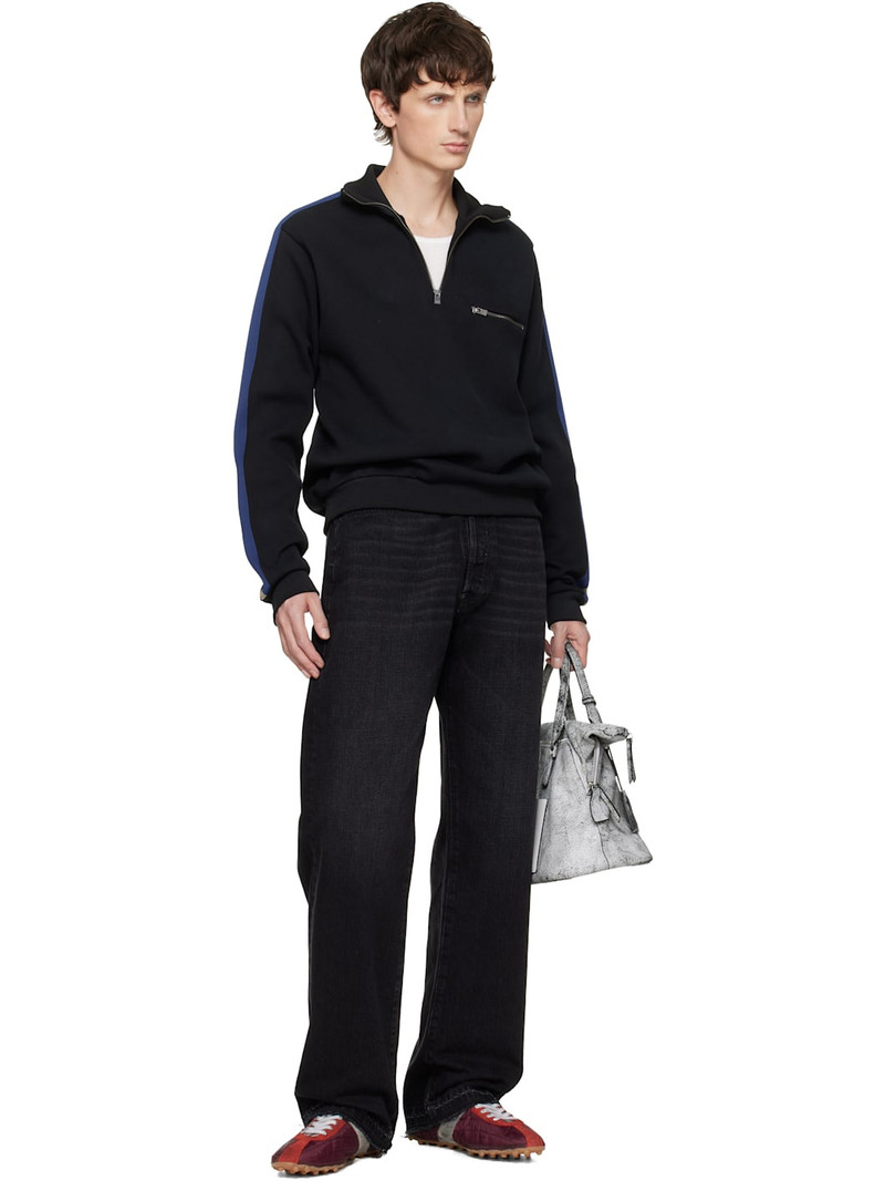 Maison Margiela Black Taped Sweatshirt outlook