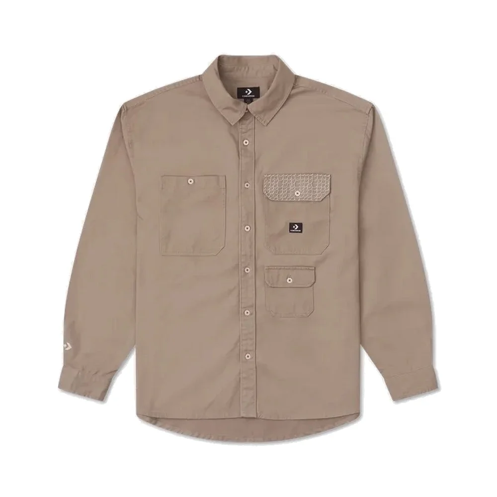 Converse YOTD Woven Shirt 'Tan' 10026808-A02 - 1