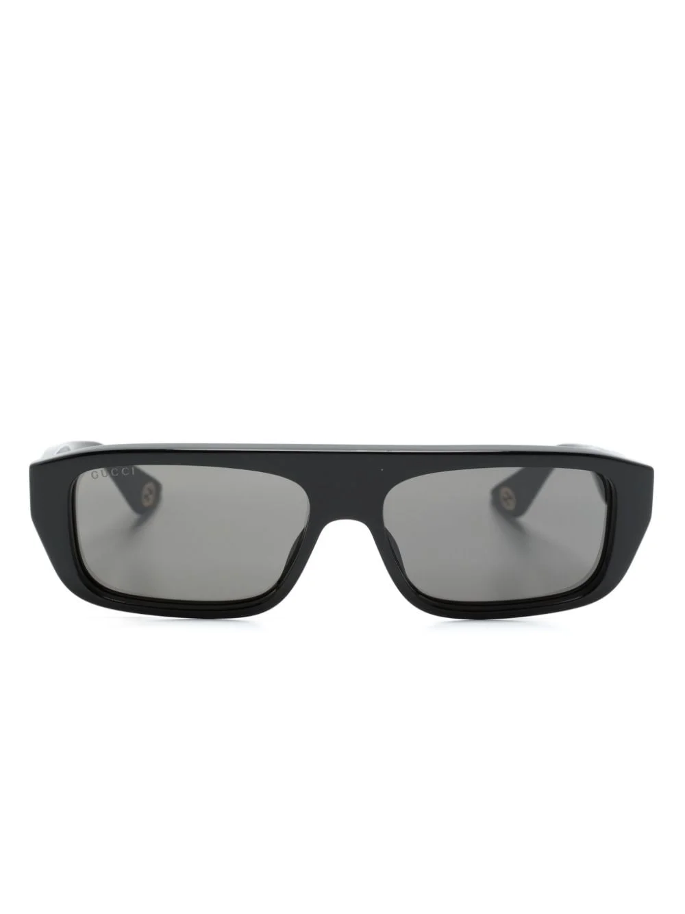 rectangle-frame tinted sunglasses - 1