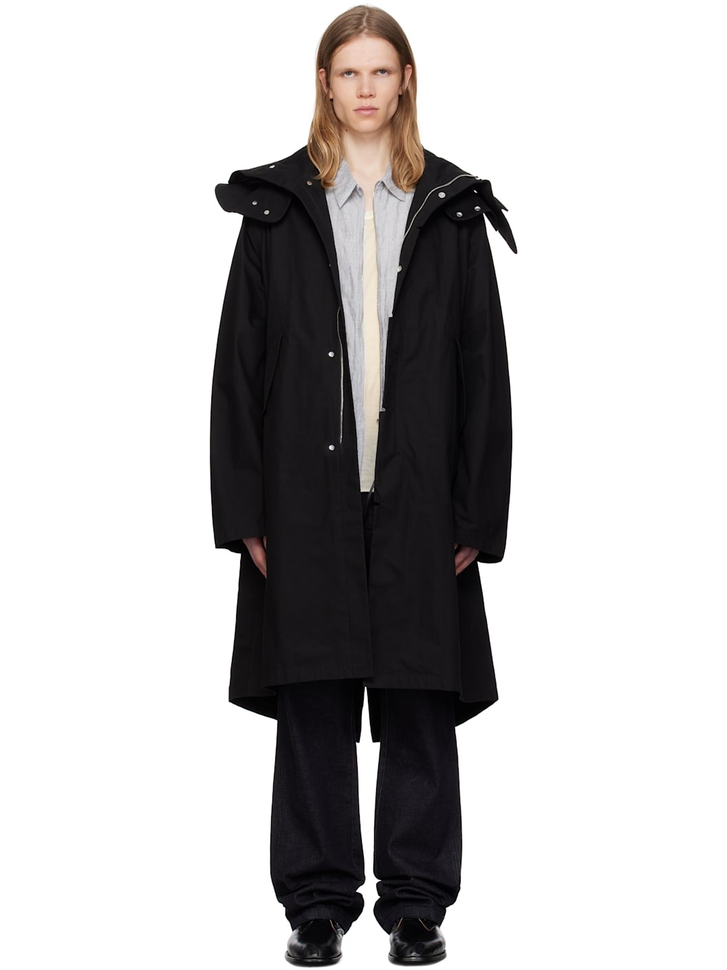 Black 8.0 Center Rain Coat - 1