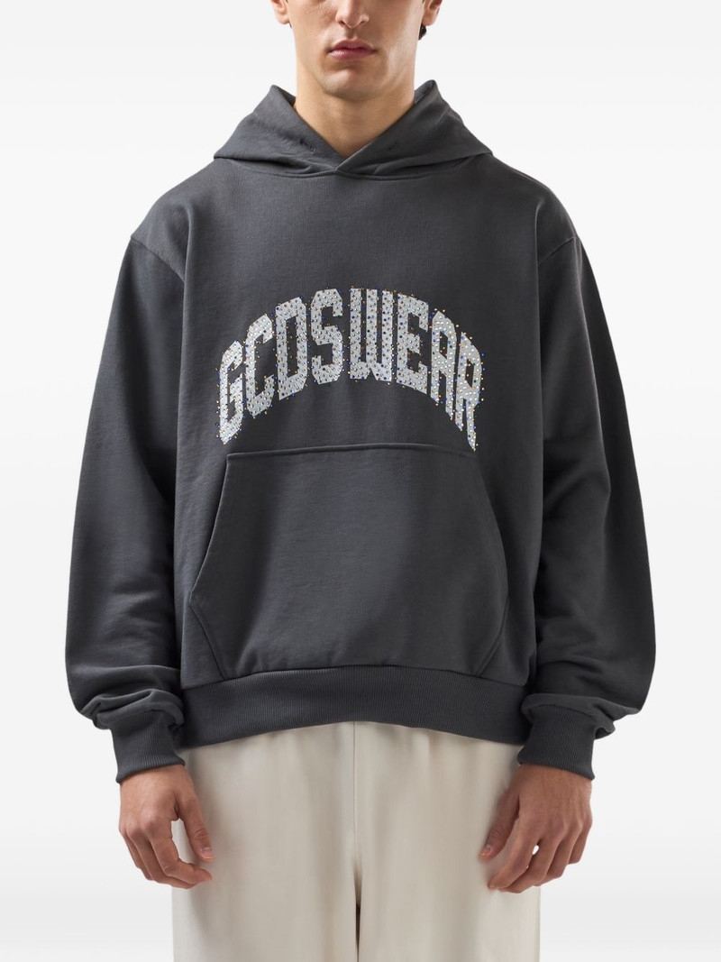 rhinestones-embellished hoodie 3