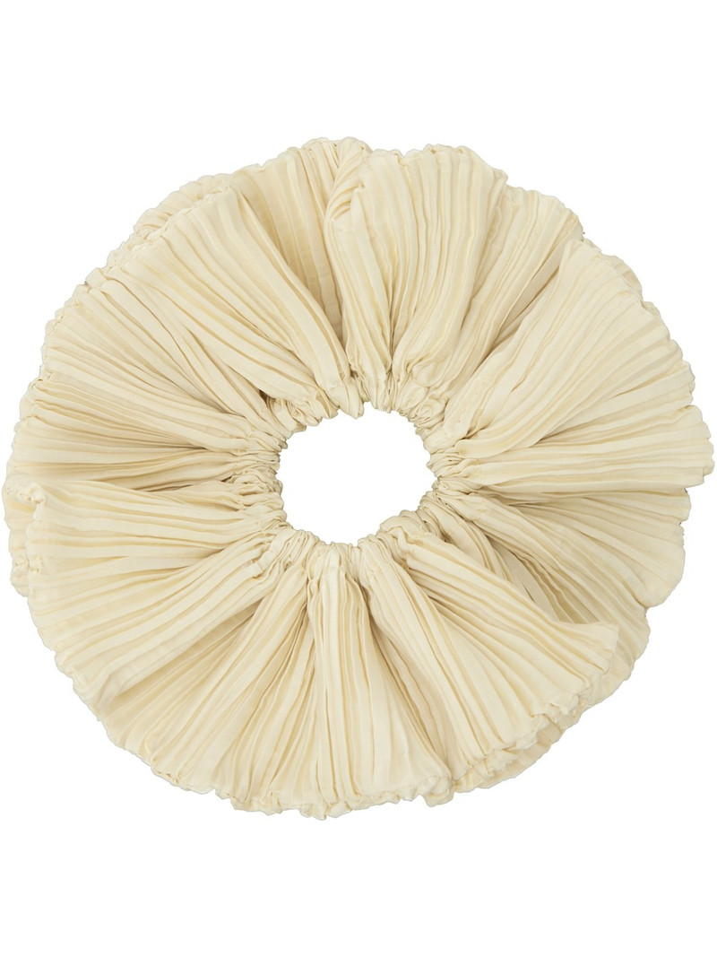 LE17SEPTEMBRE Beige Freya Pleats Scrunchie outlook