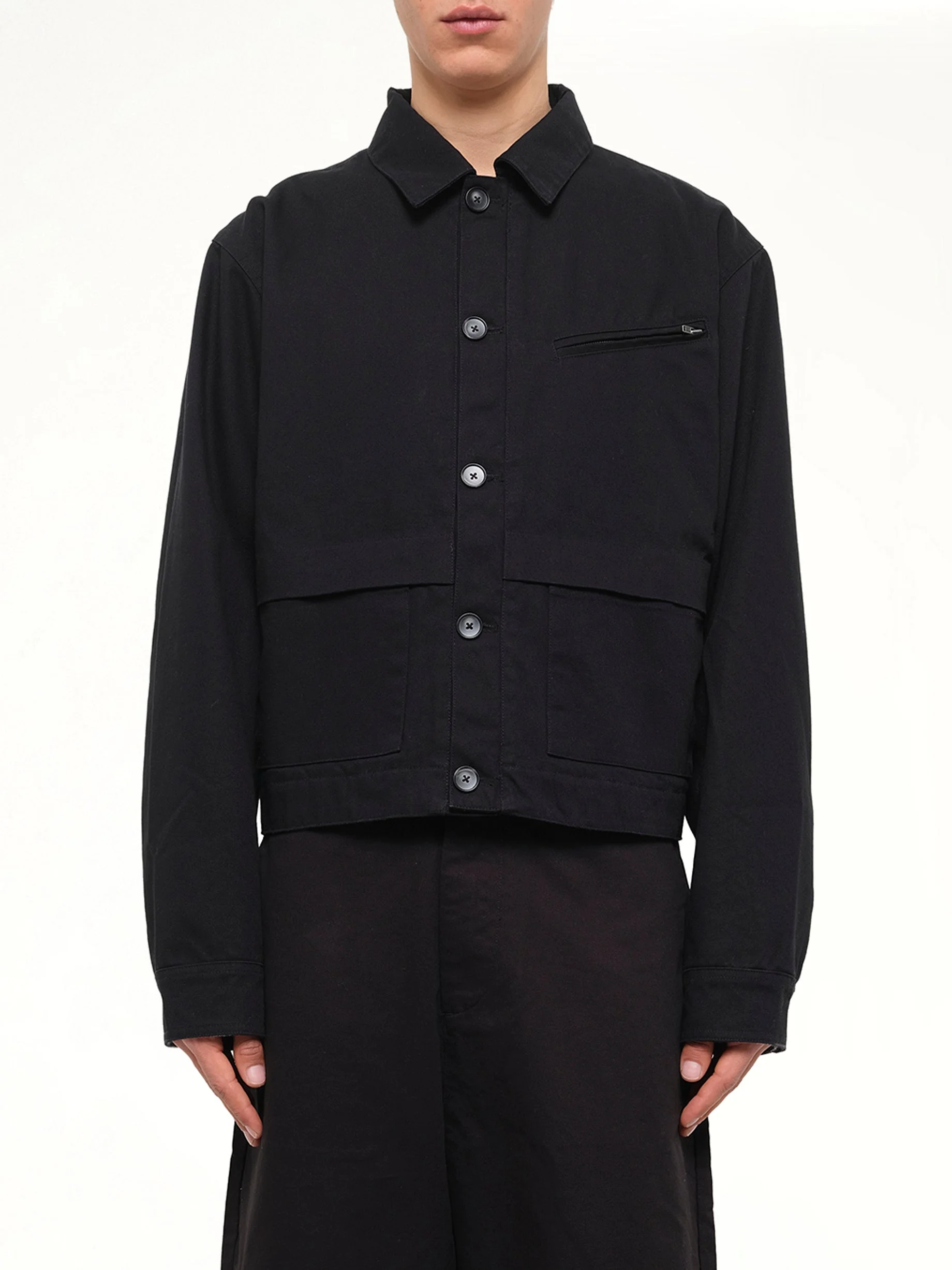 Hatch Jacket Cotton in Black - 1