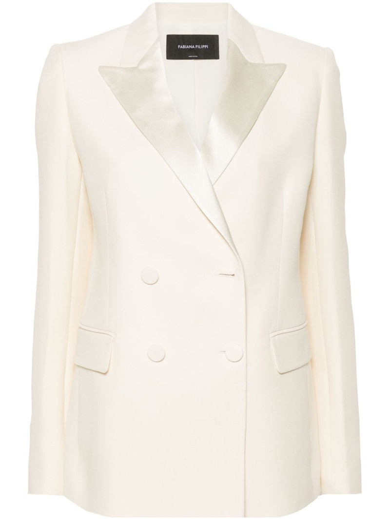 double-breasted crepe blazer 1