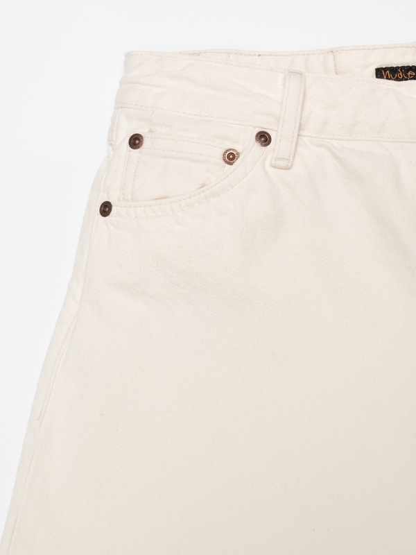 Meja Denim Shorts Ivory - 5