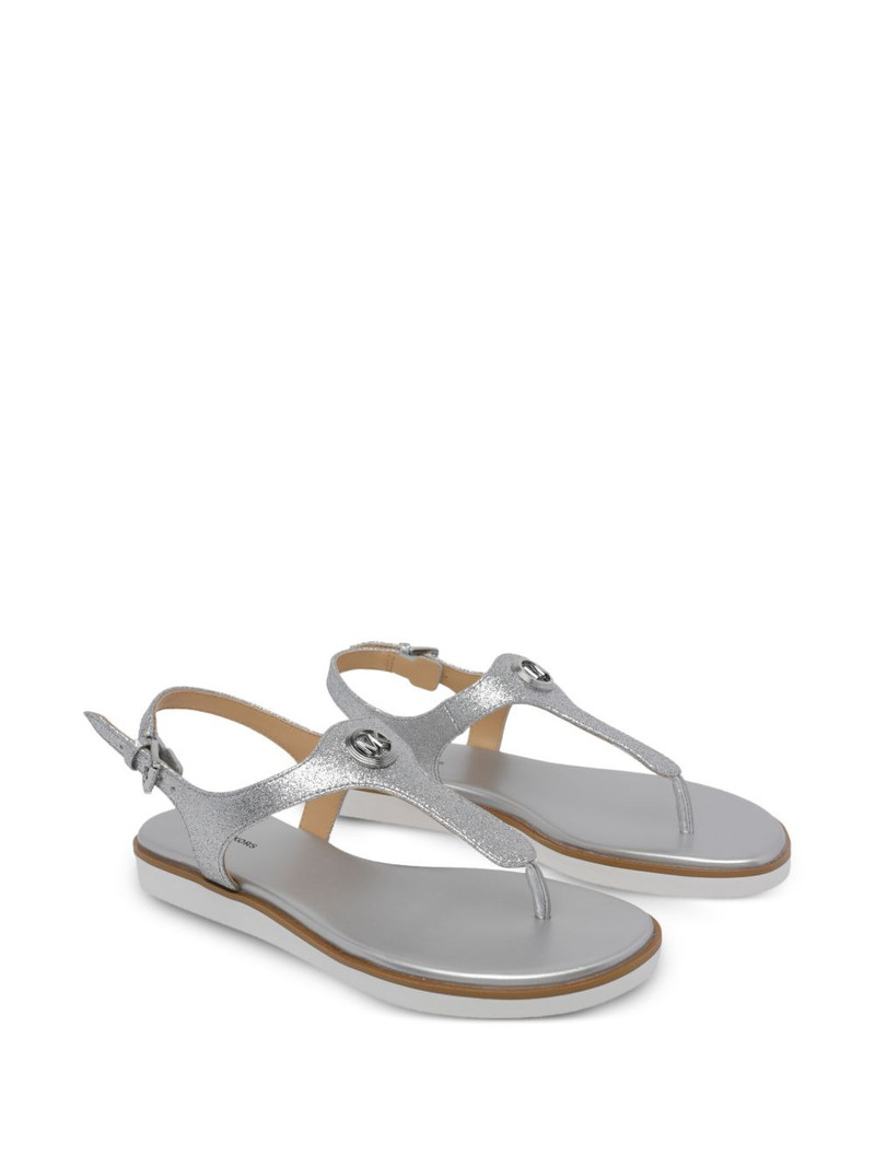 MICHAEL KORS logo buckle sandals outlook