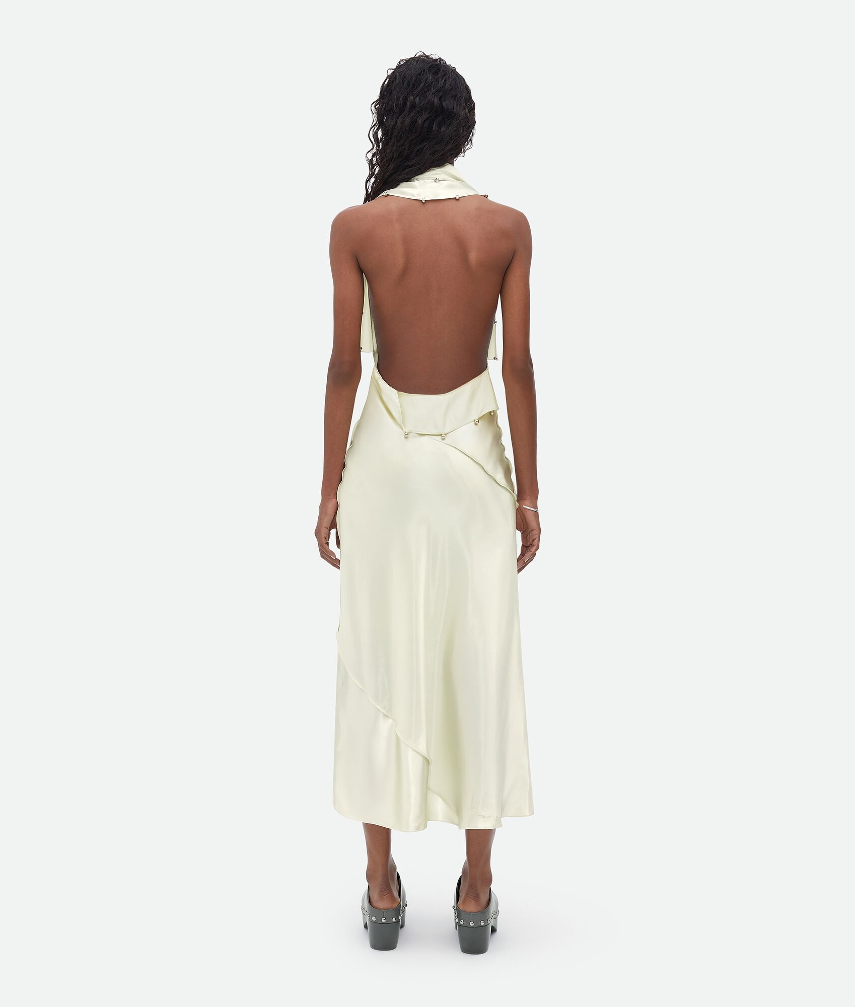 fluid satin dress - 3