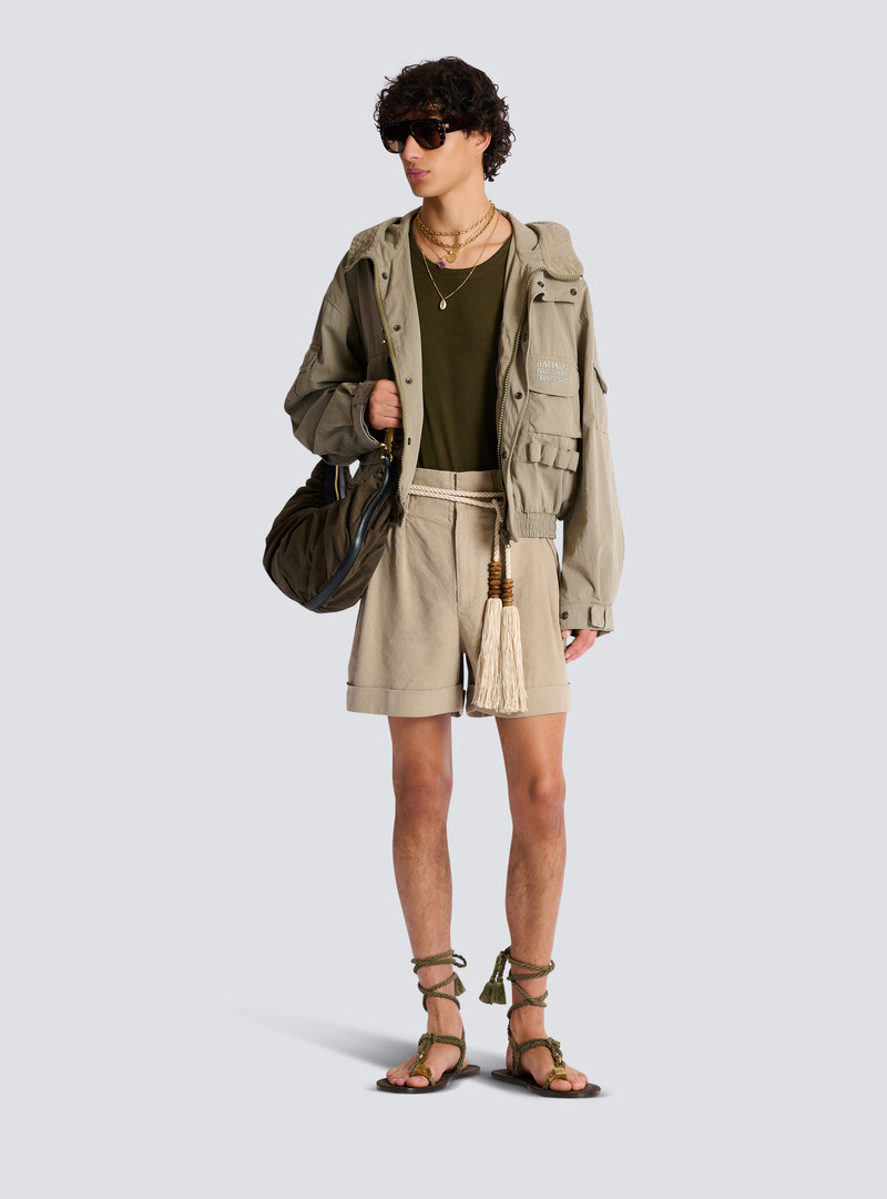 Balmain Balmain Stamp cargo jacket in vintage cotton outlook