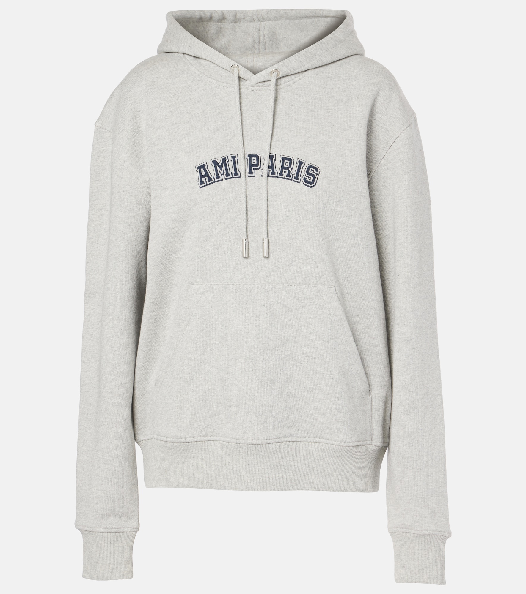 Logo cotton jersey hoodie - 1