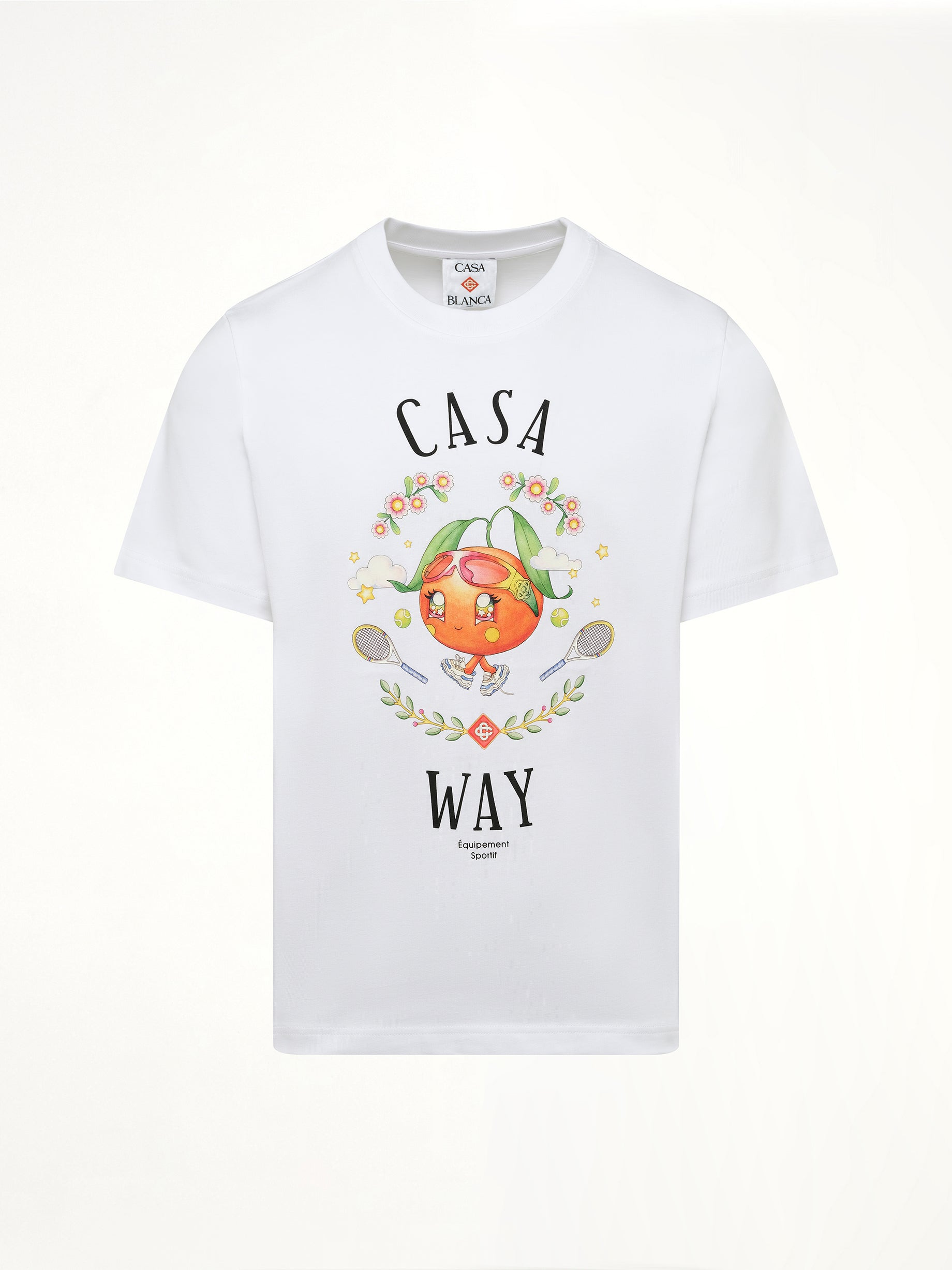 Casa Way Kawaii Printed T-Shirt in White - 2