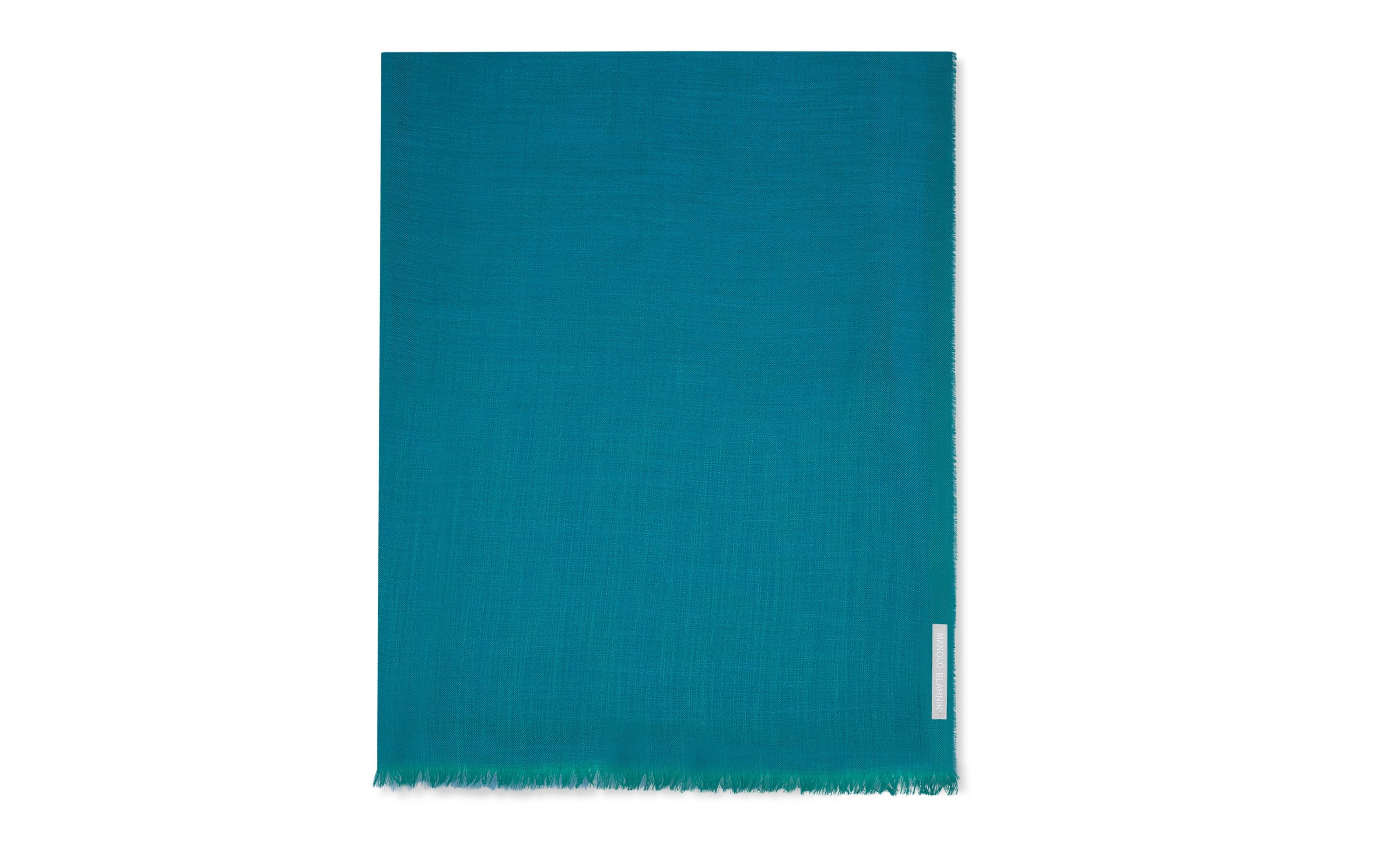 Teal Superfine Cashmere Scarf - 1