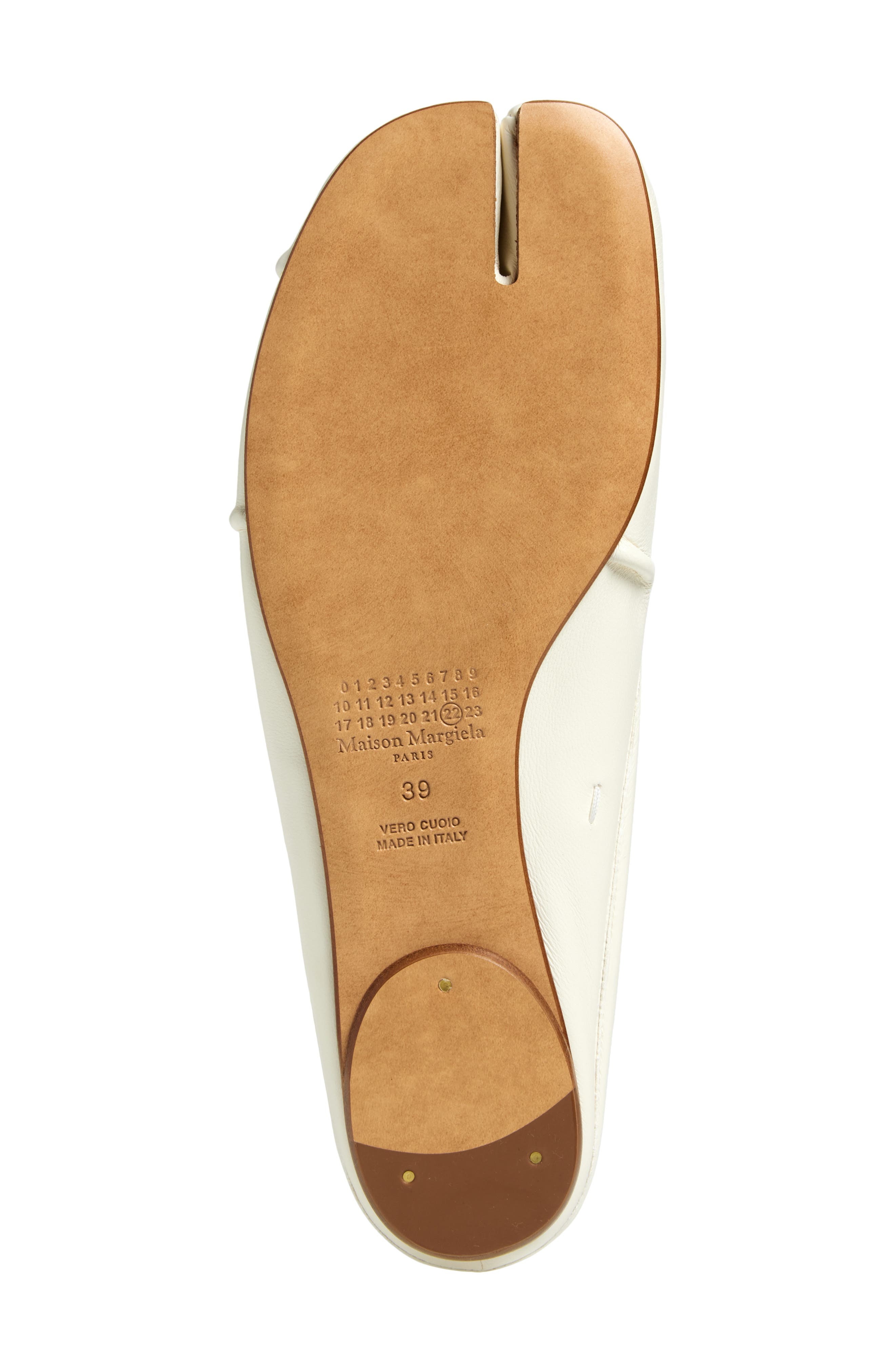 Maison Margiela Tabi Ballerina Mary Jane Mule in Ivory/Nude at Nordstrom - 6