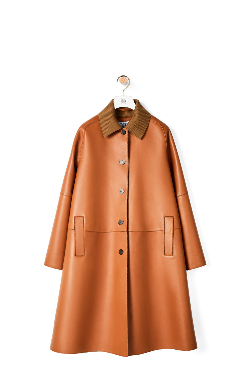 Bonded coat in nappa and wool 1