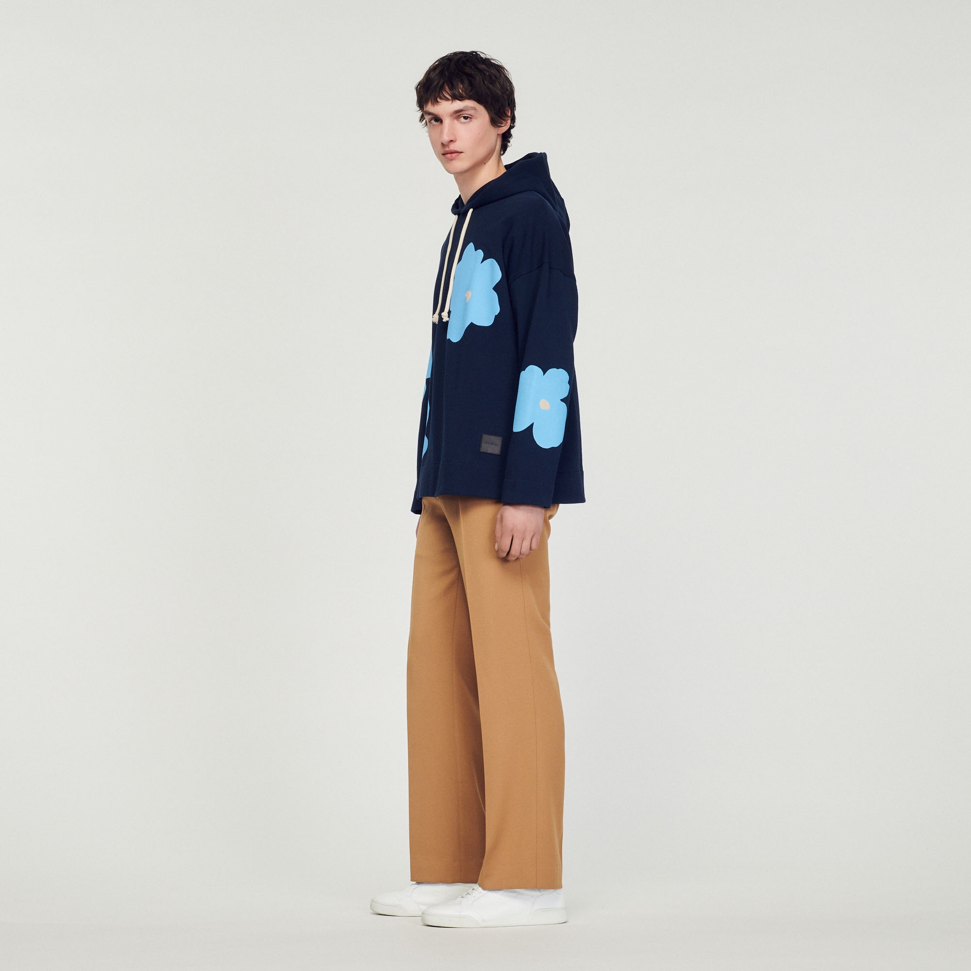 Floral pattern hoodie - 7