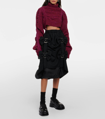 Noir Kei Ninomiya Cable-knit wool sweater outlook