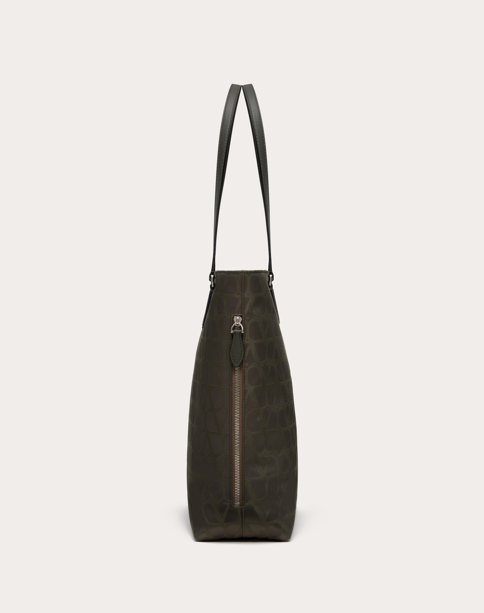 TOILE ICONOGRAPHE SHOPPING BAG IN TECHNICAL FABRIC WITH LEATHER DETAILS - 4