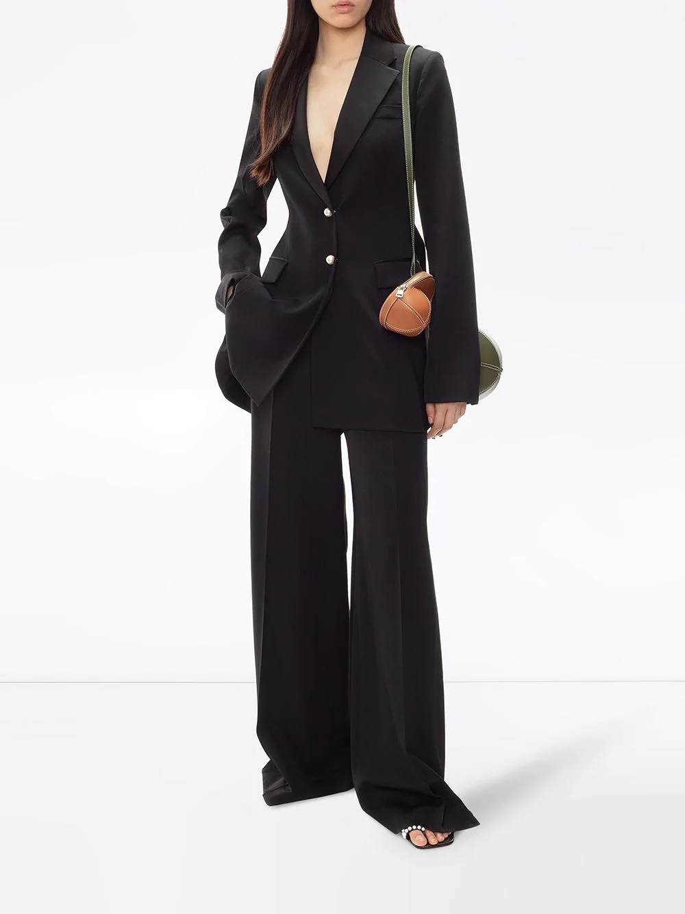 peplum back tuxedo jacket - 2