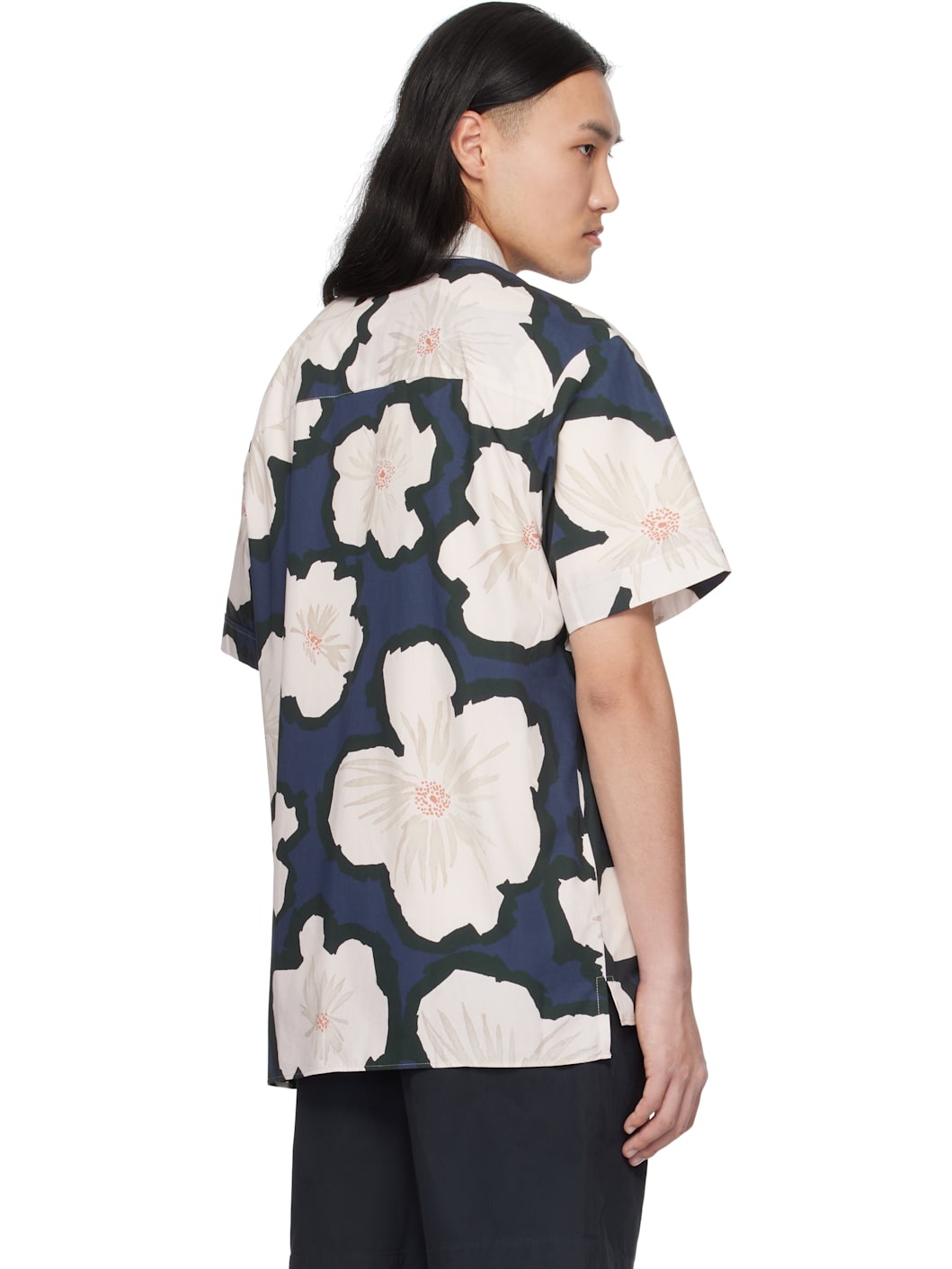 Navy & White Ross Short-Sleeve Shirt - 3