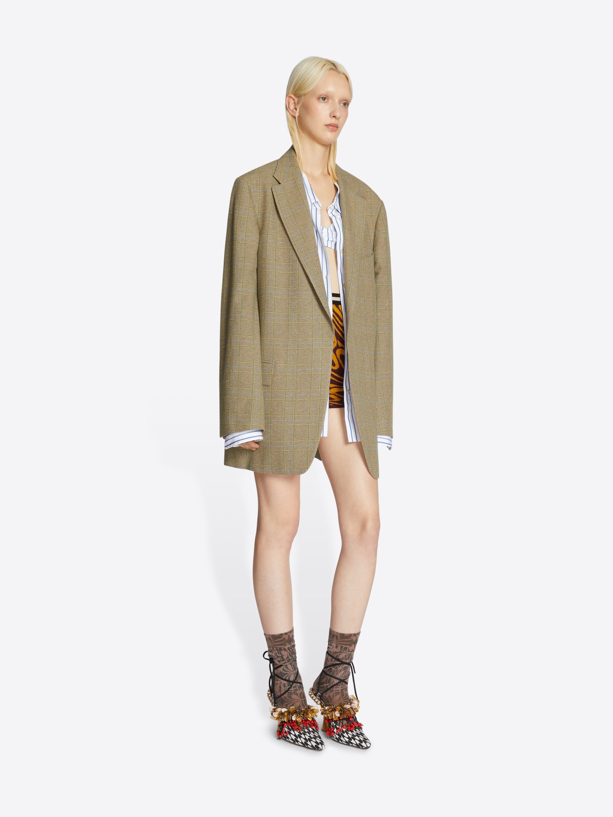 CHECKED BLAZER - 3