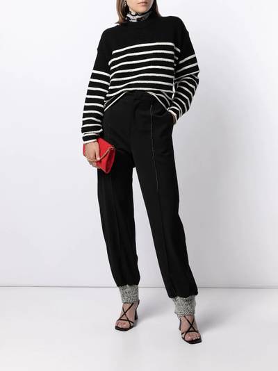 We11done high-waisted straight-leg trousers outlook