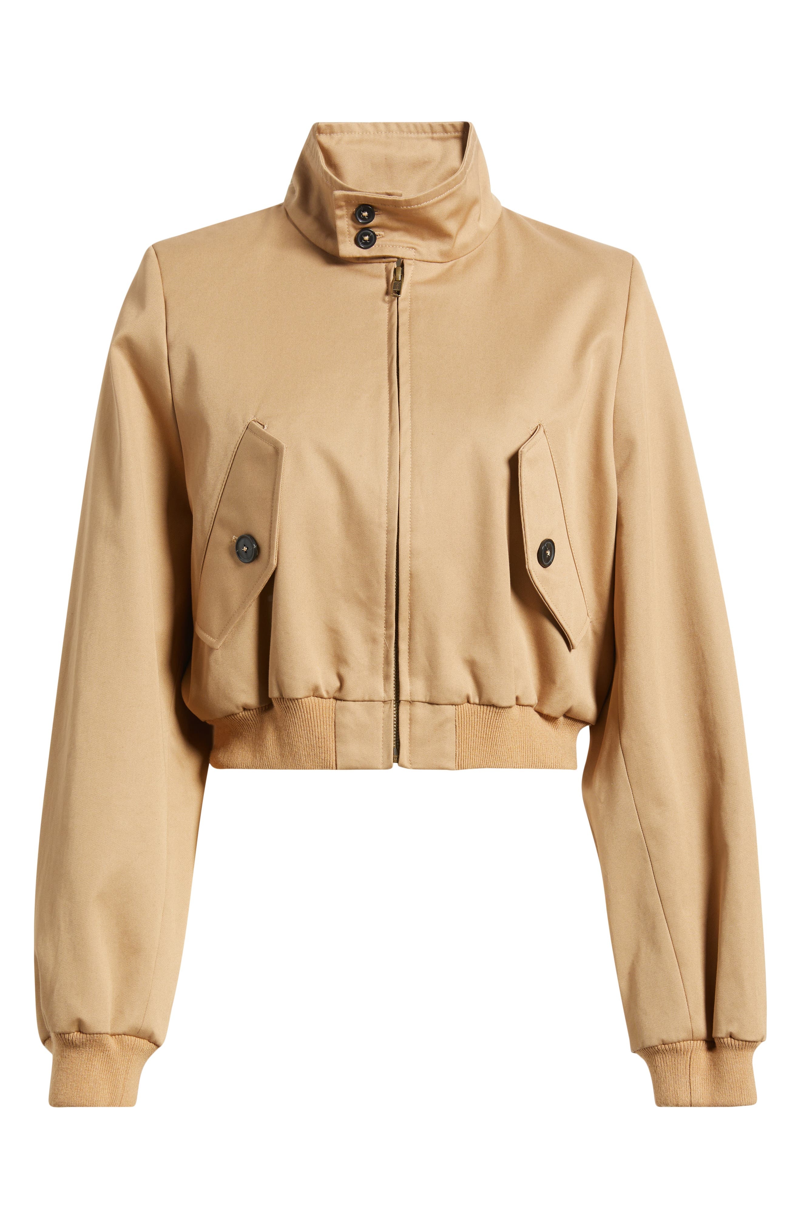 FRAME The Harrington Cotton Jacket in Camel at Nordstrom - 6