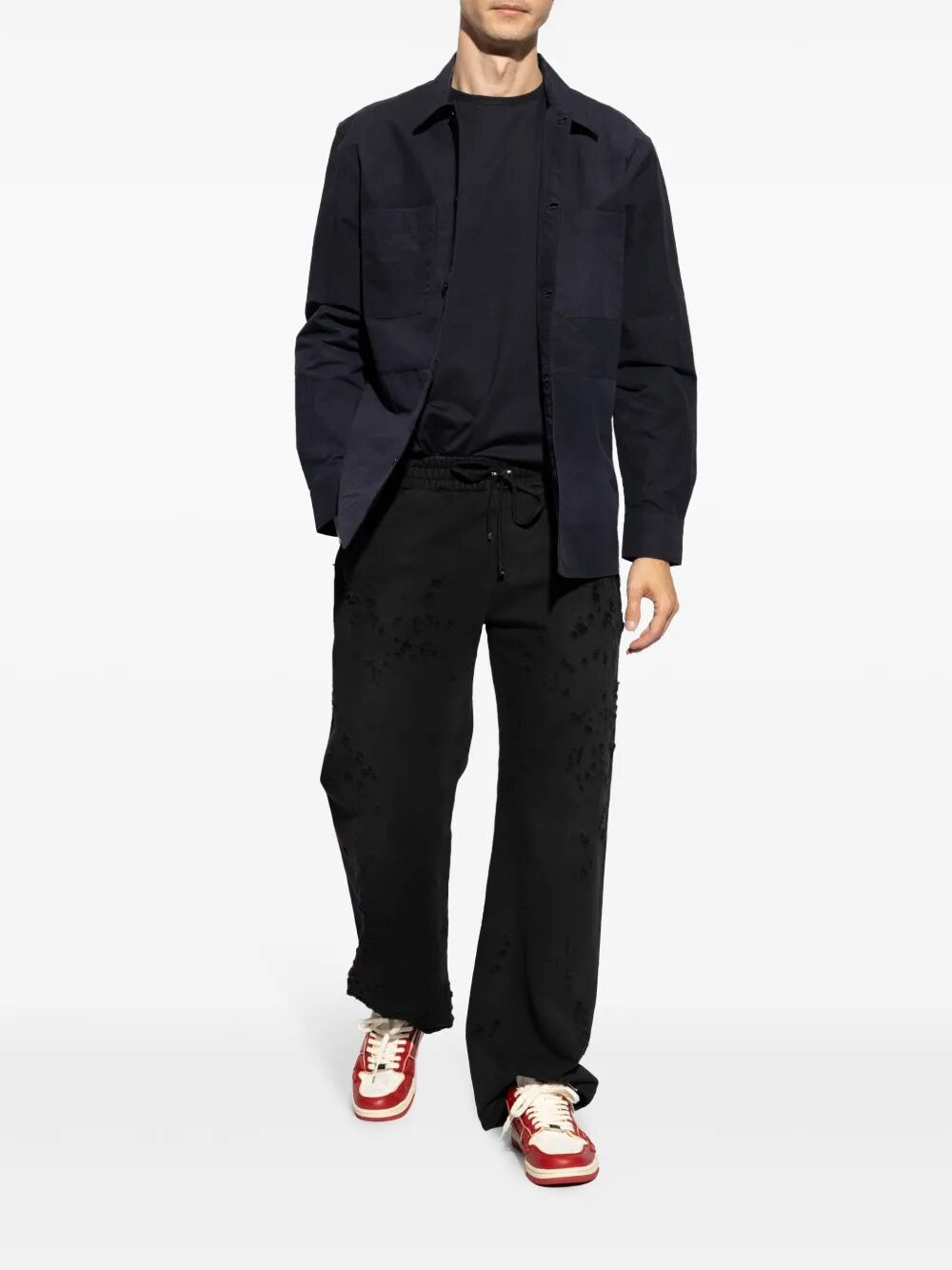 Amiri Men "Ma Shotgun Embroidered" Straight Sweatpant - 5