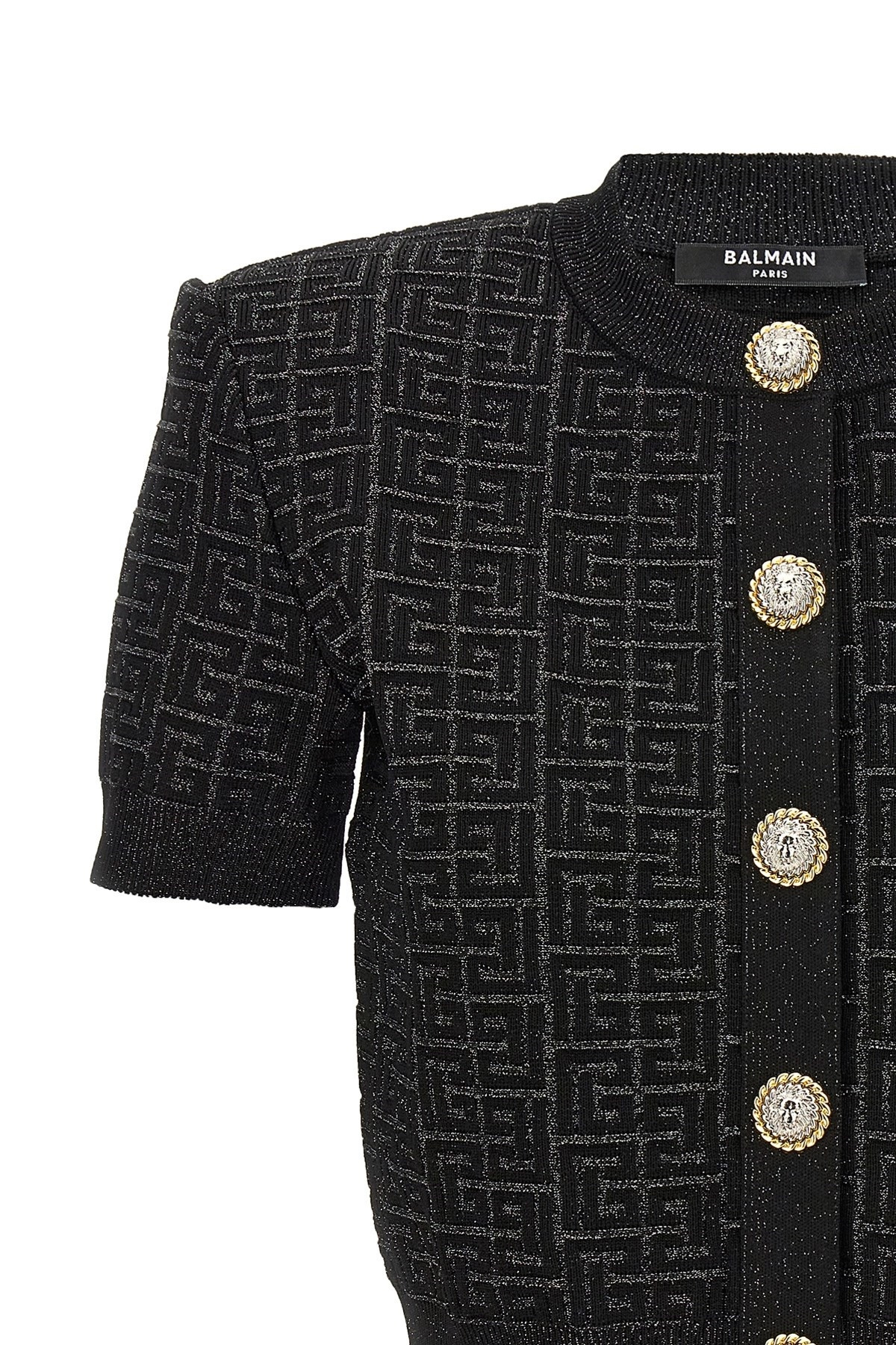 'Monogram' cropped cardigan - 4