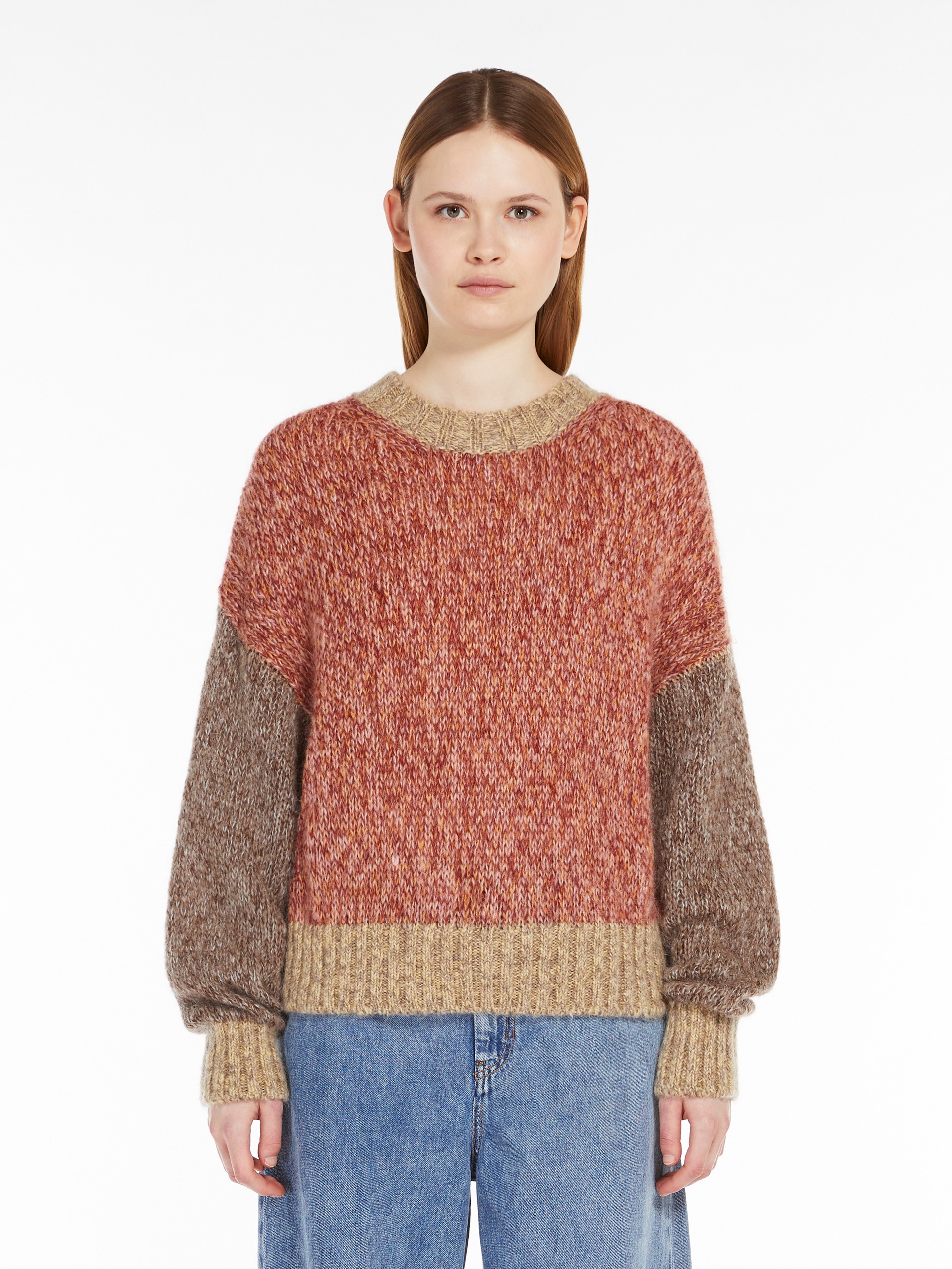 DIONIGI Mohair chiné yarn sweater - 3