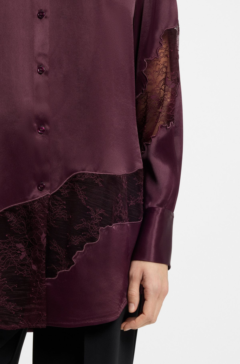 REGULAR-FIT BLOUSE WITH LACE DETAILS 6
