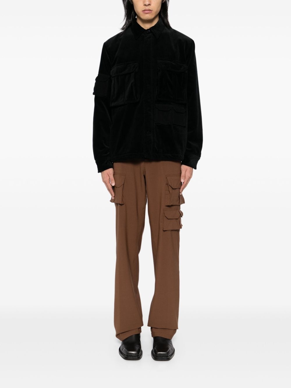 corduroy shirt jacket - 2