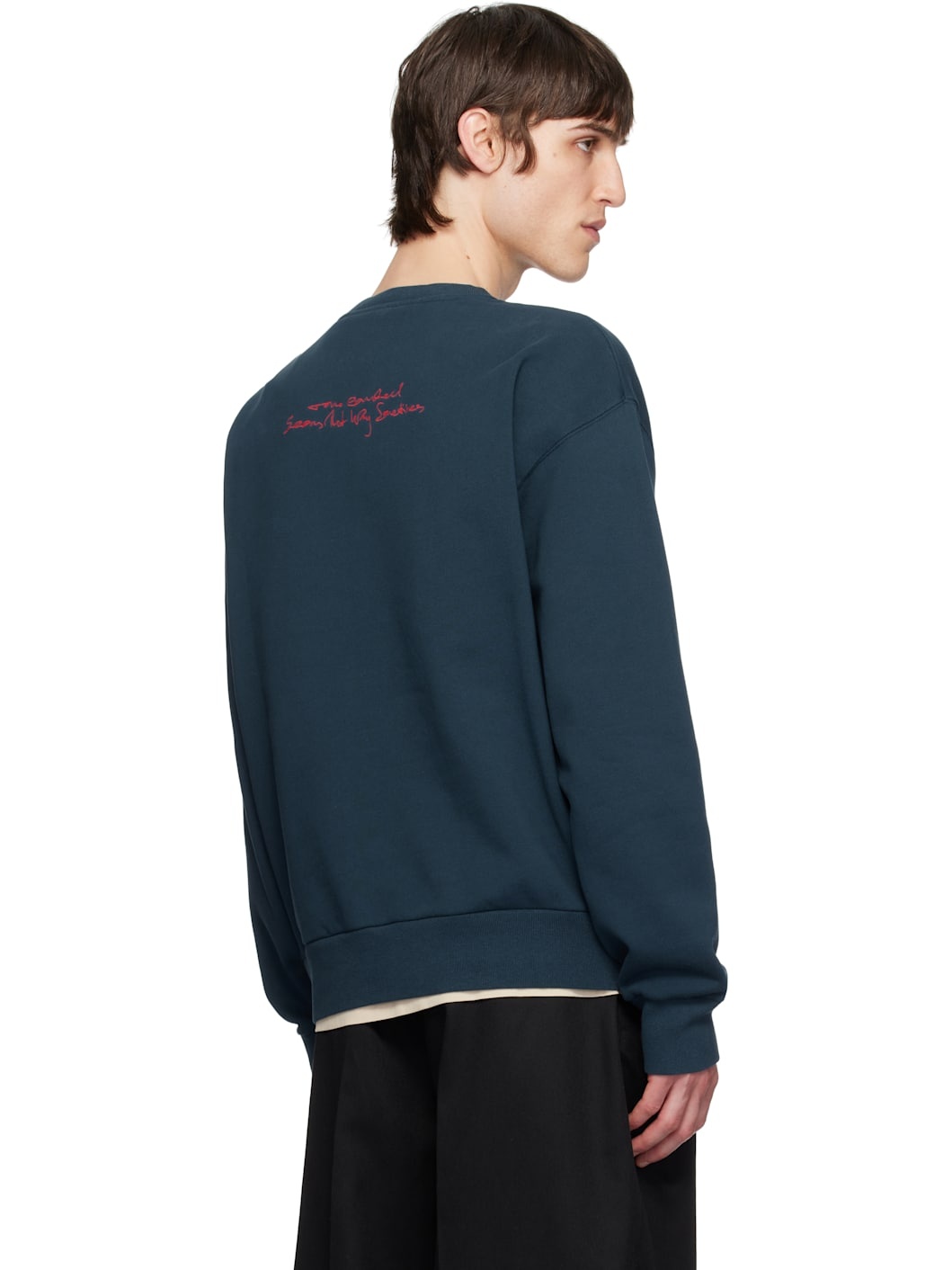 Navy 'GIVENCHY' Medallion Sweatshirt - 3