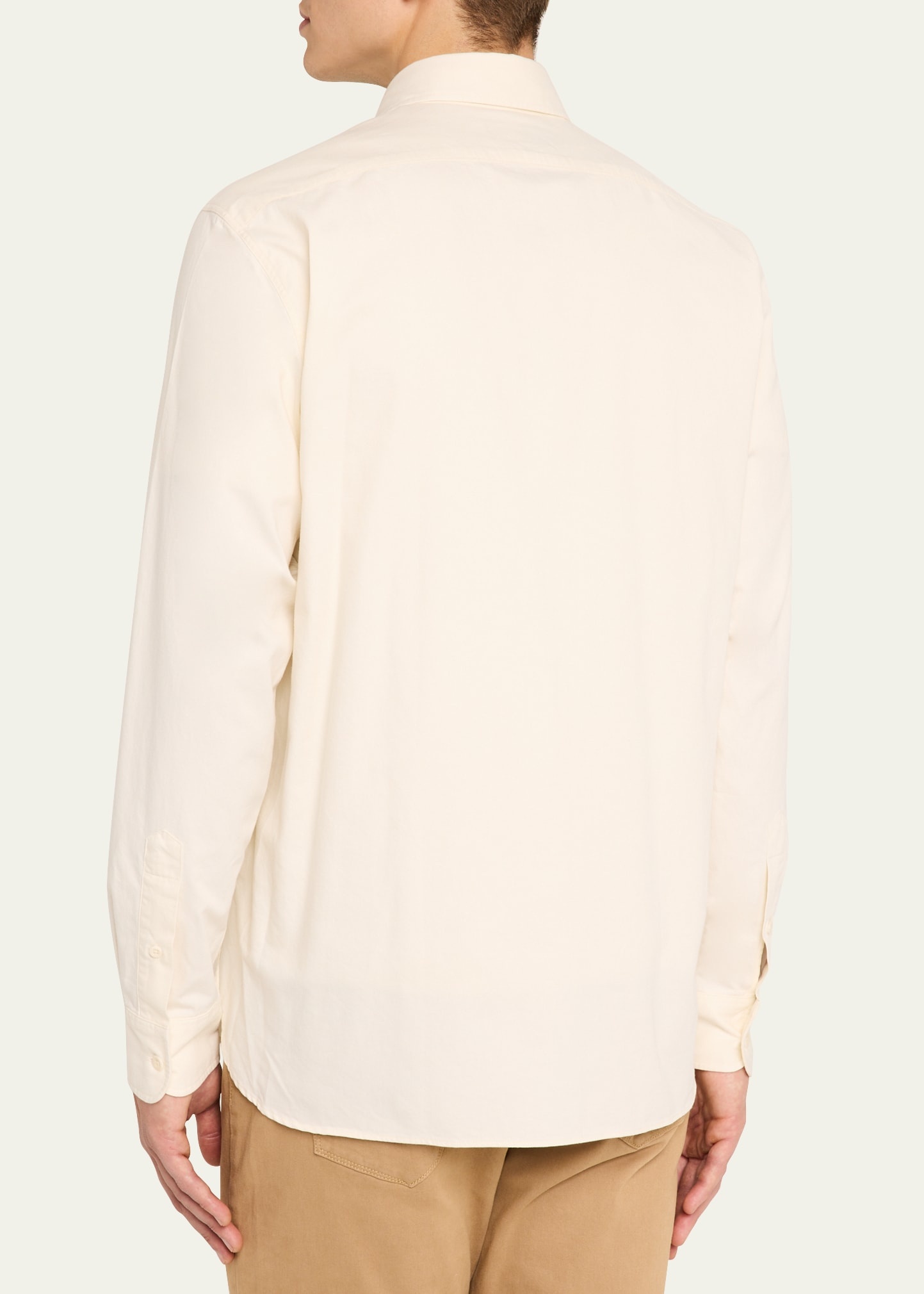 Men's Chino Twill Casual Button-Down Shirt - 3