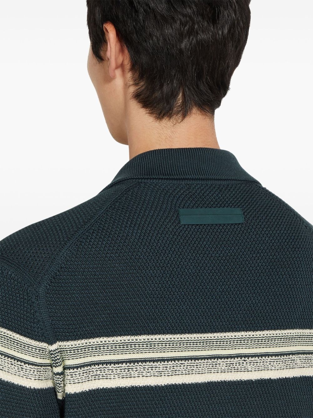 striped polo shirt - 4