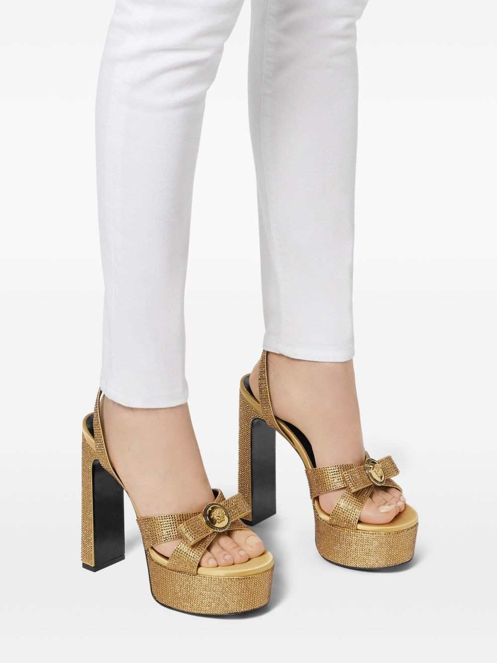 140mm crystal-embellished sandals - 5