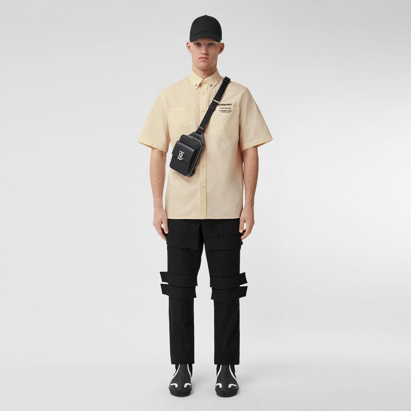 Monogram Motif Leather Crossbody Bag 5