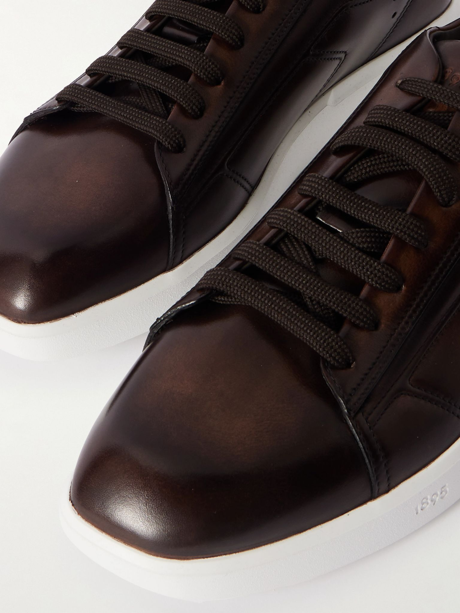 Stellar Venezia Leather Sneakers Dark brown - 5