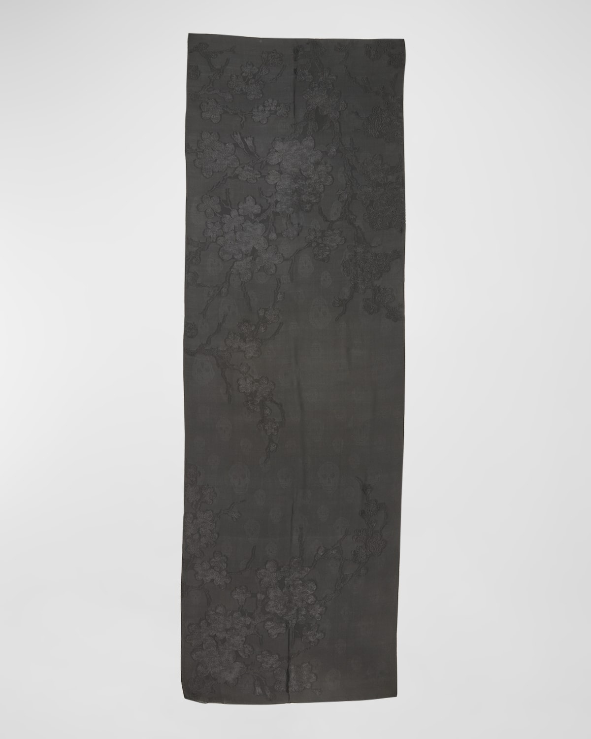 Blossom Jacquard Silk Stole - 2
