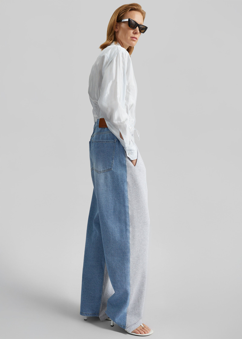 Bettter Track Denim Trousers - Grey 1