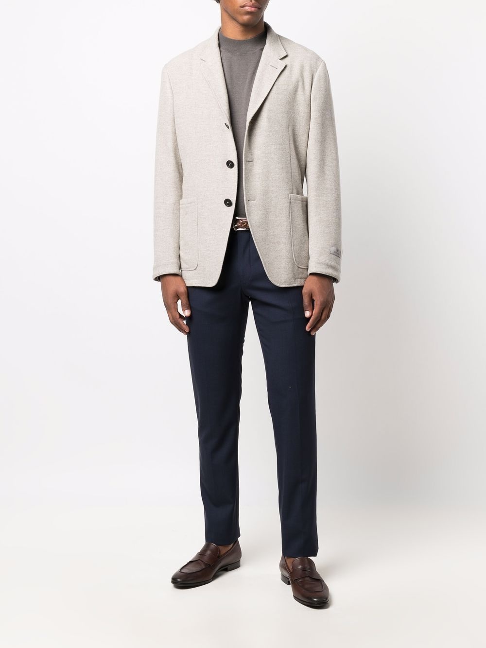 single-breasted tailored blazer - 2