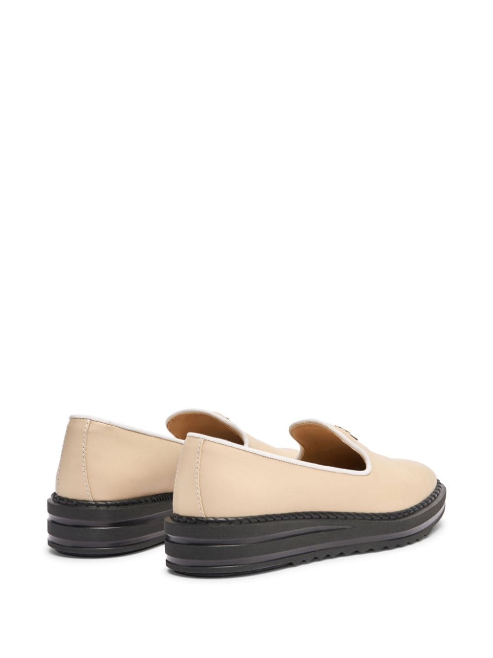 Tim logo-lettering loafers - 3