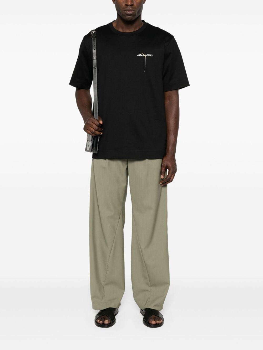 logo-embroidered T-shirt - 2