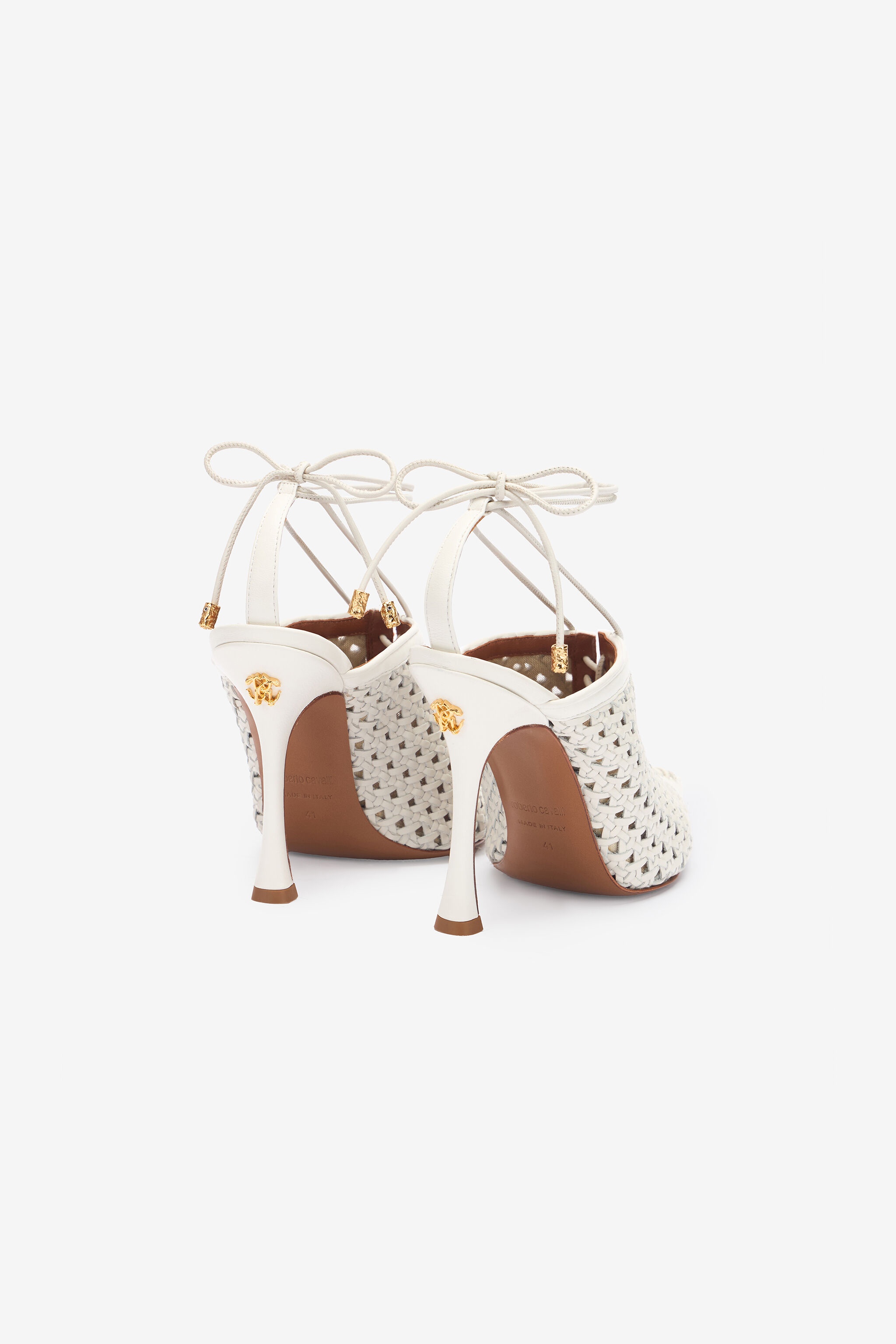 Lace-Up And Openwork Mules - 3
