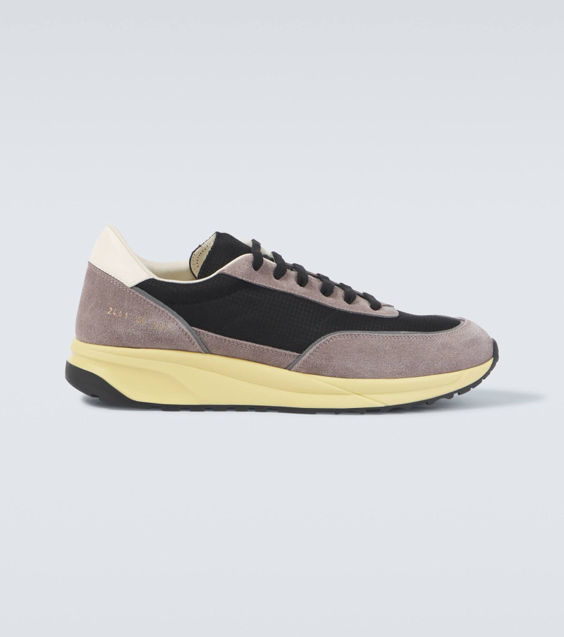 Track Classic suede-trimmed sneakers - 1