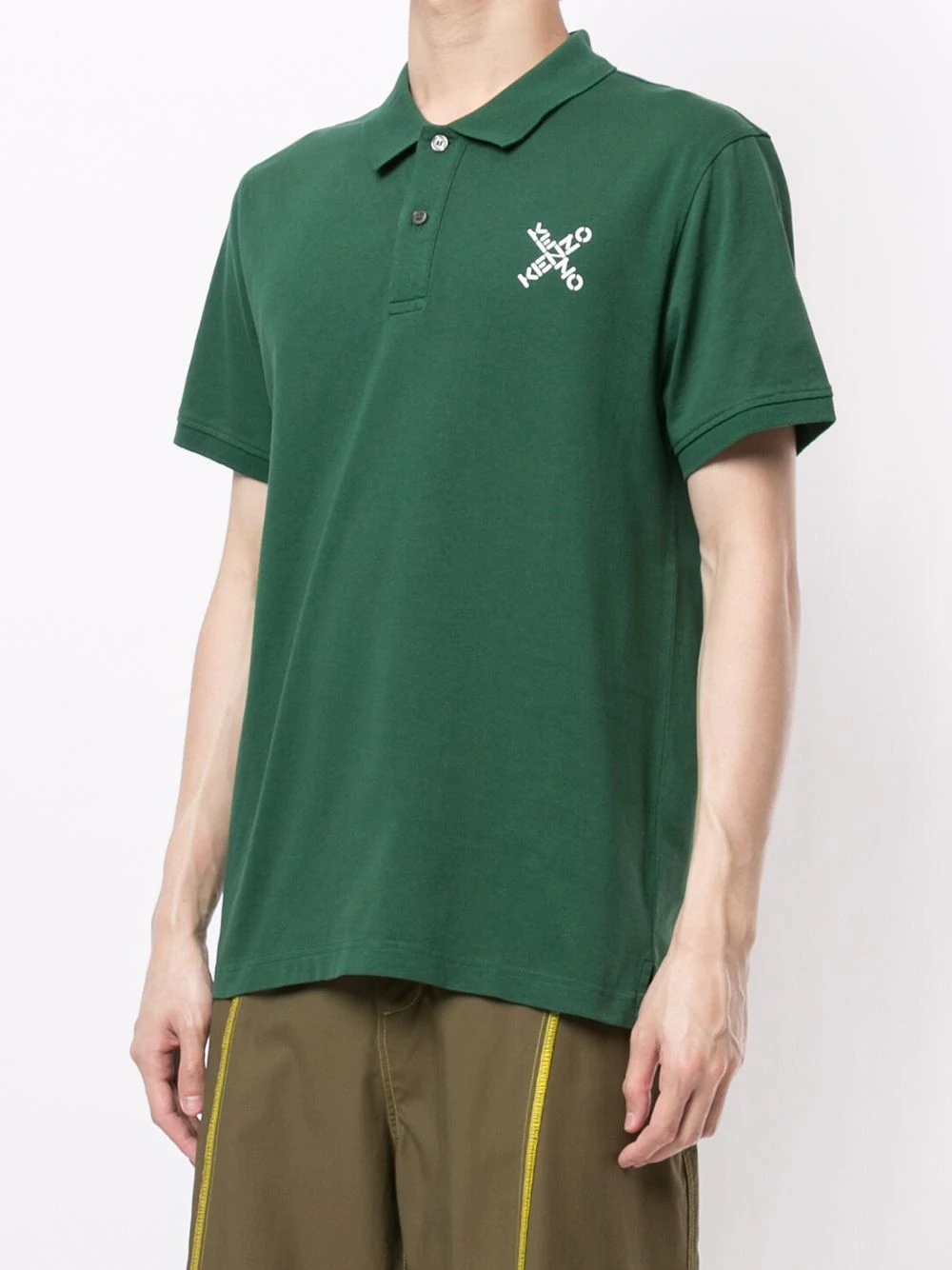 cross logo polo shirt - 3