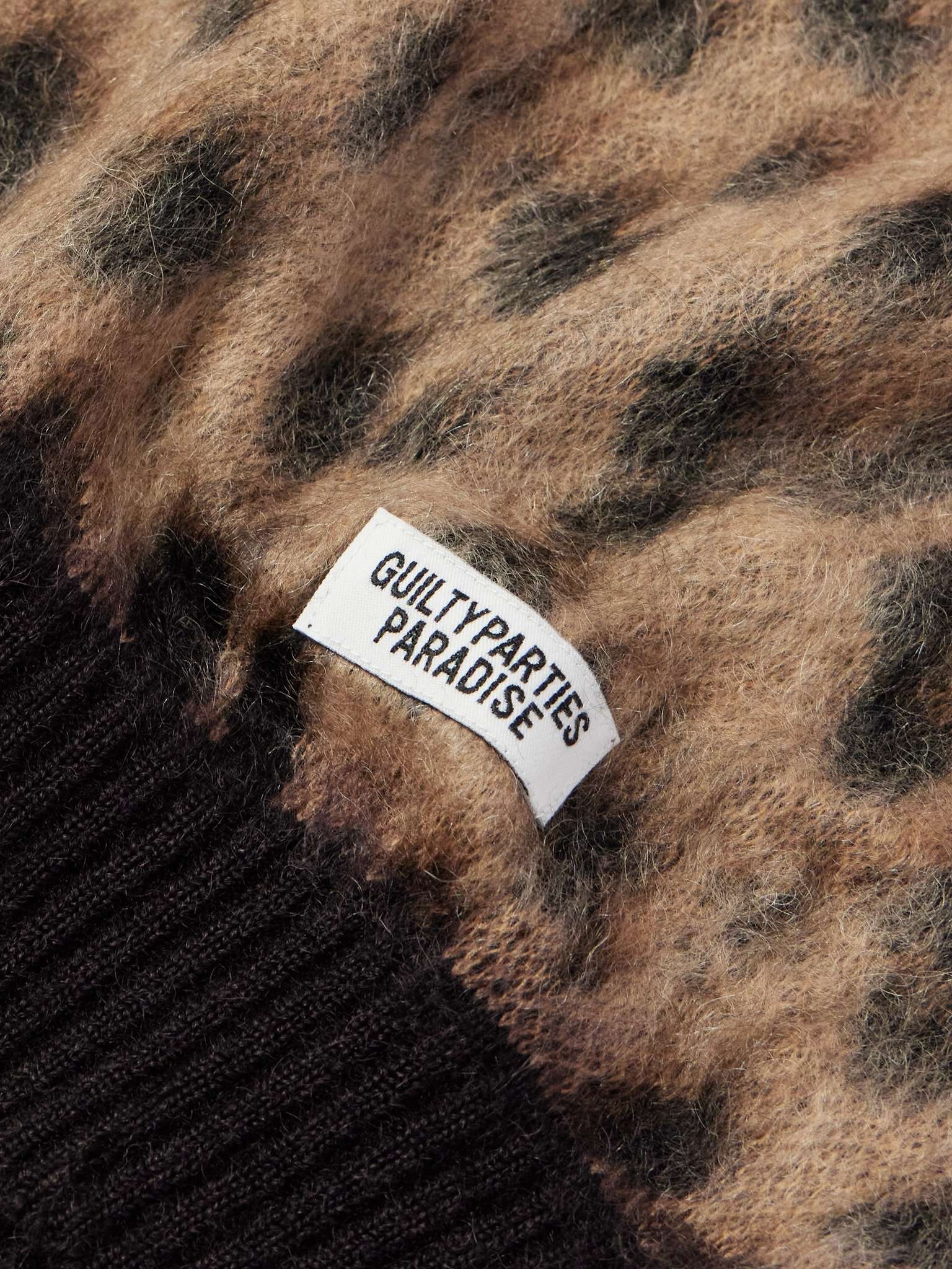 Leopard-Jacquard Knitted Sweater - 5