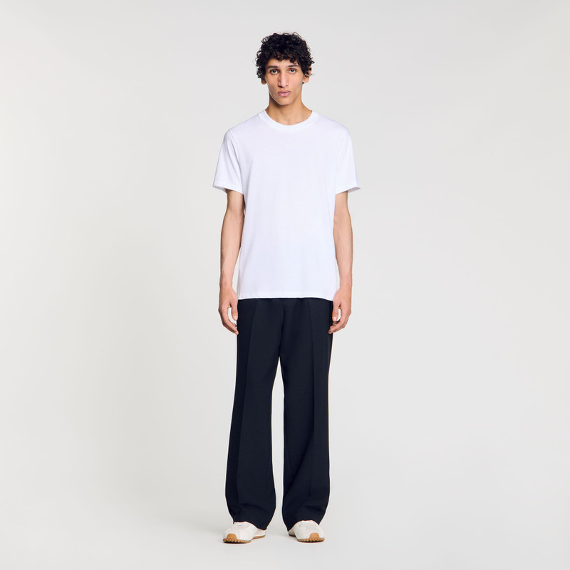 Sandro COTTON T-SHIRT WITH LOGO outlook